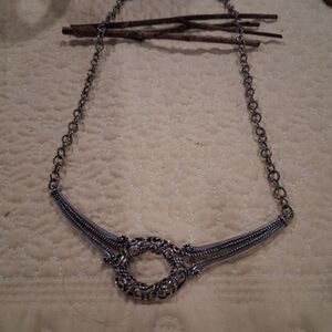 Ornate Silver Necklace with Intricate Design ** Carolyn Pollack **
